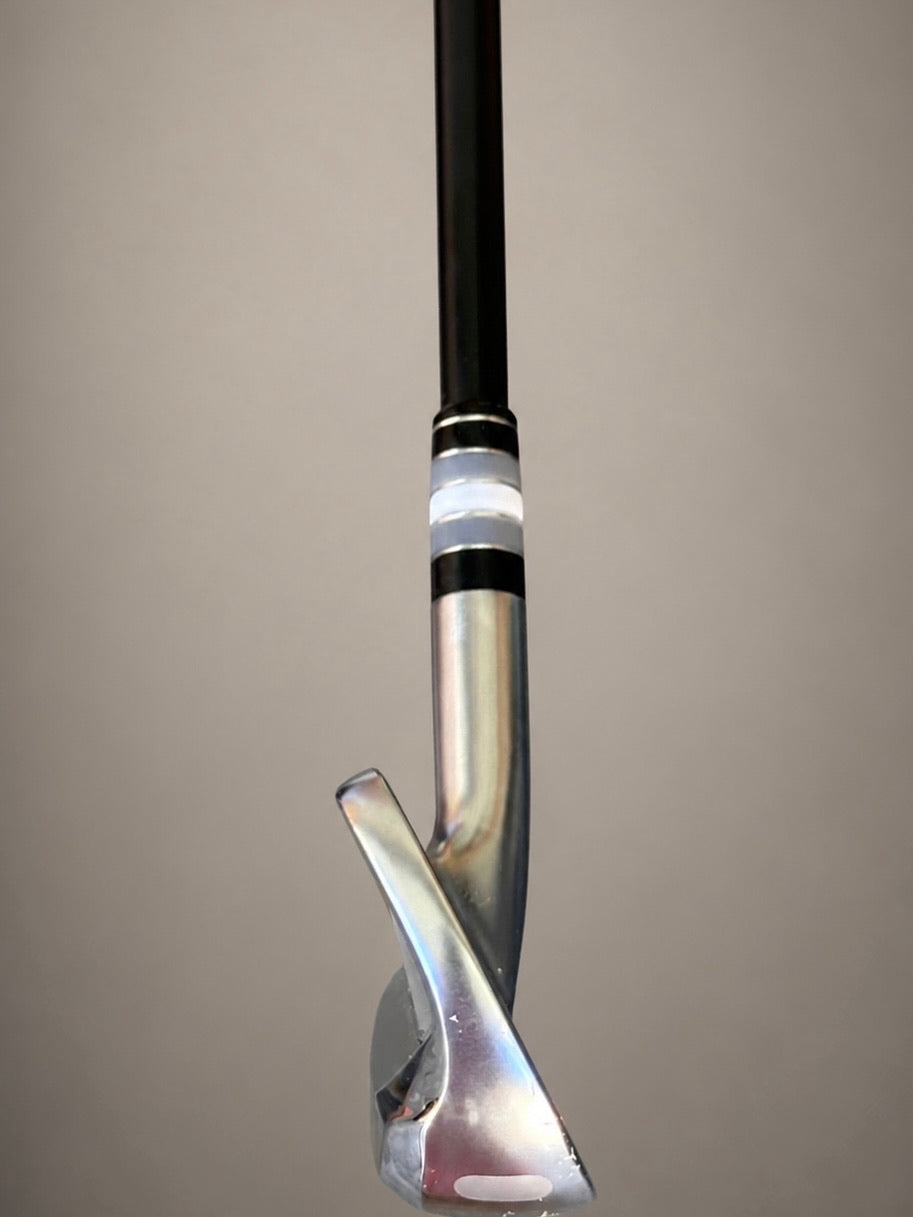 A Gray Thunder ferrule installed on an iron, seating the black shaft into the polished hosel.